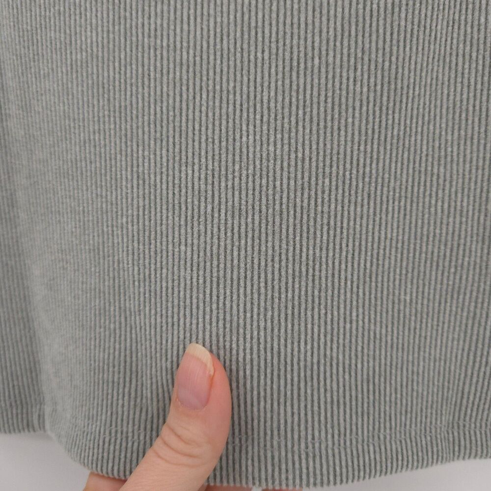 Hollister Y2K womens Cozy Ribbed Seamless Fabric Henley Size S Long grey - Picture 8 of 8